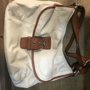 Leather coach purse